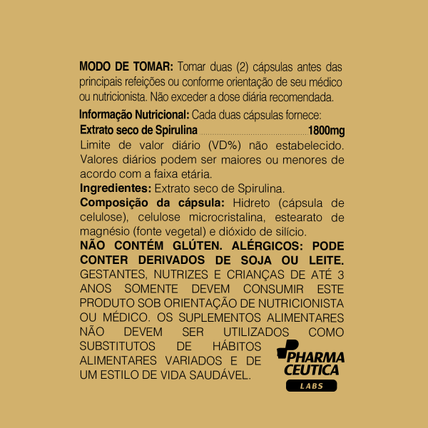 SPIRULINA  1800MG 60 CAPS - DR. BOTÂNICO - Image 2
